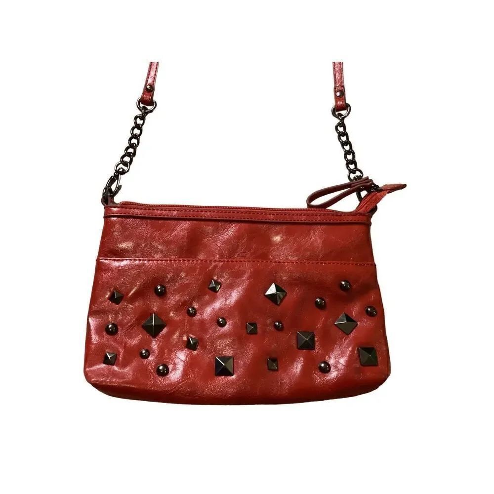 Nine West Studded Crossbody Bag Purse Preppy Grunge